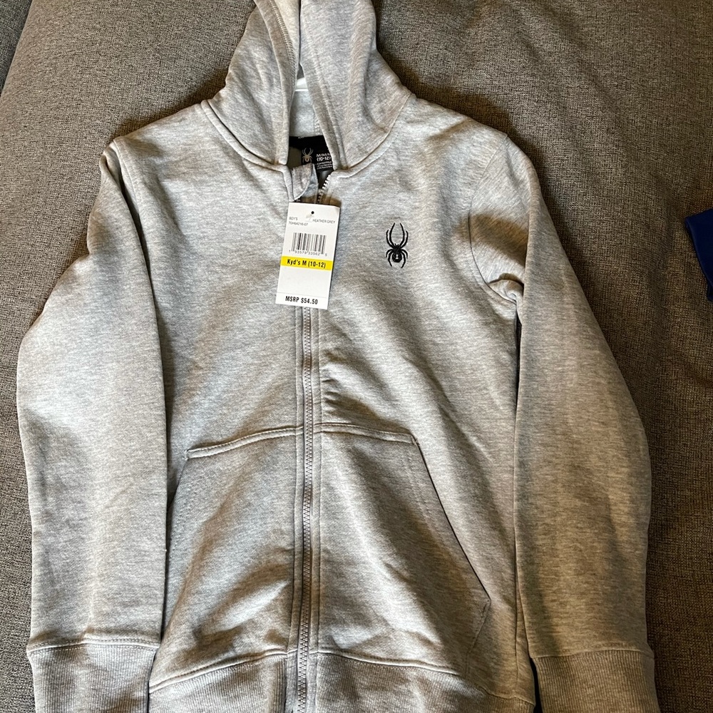 Spyder brand boys gray jacket